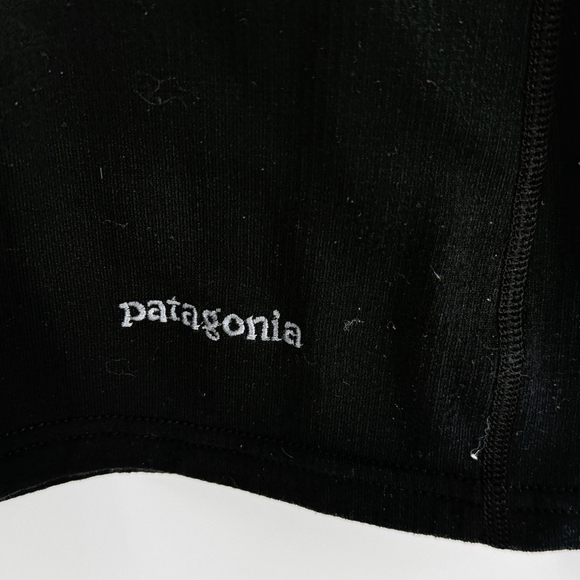 Patagonia R1 Flash Pullover 1/2 Zip Black Polartec Waffle Grid Womens Small - Picture 2 of 4